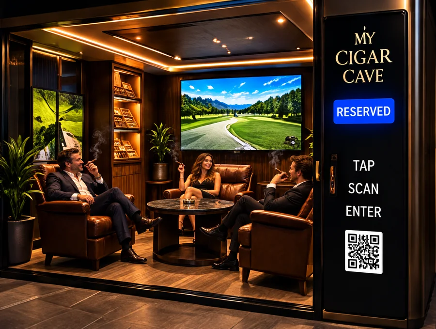 Social Cave interior rendering